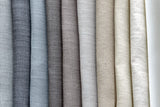 Nelen & Delbeke Belgian Linen Lino Clay Fabric - Clay Brown Woven Texture, 59" Width (1 Yard)