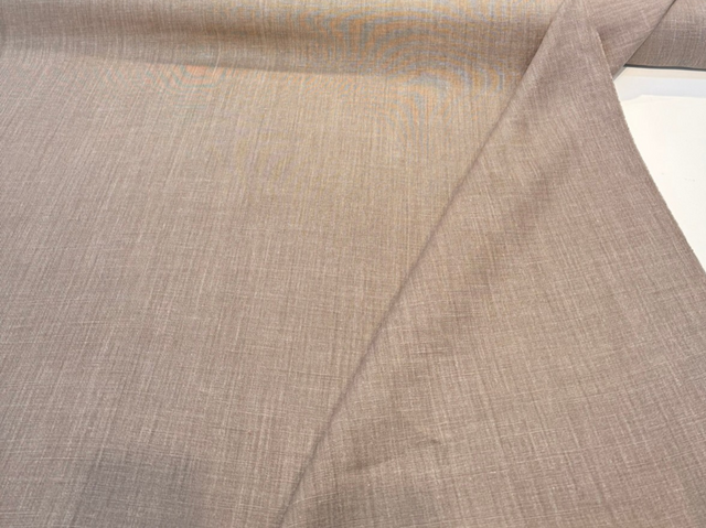 Nelen & Delbeke Belgian Linen Lino Clay Fabric - Clay Brown Woven Texture, 59" Width (1 Yard)
