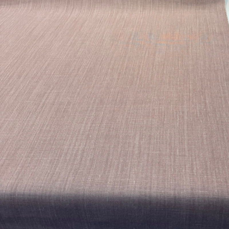 Nelen & Delbeke Belgian Linen Lino Fabric - Poppy Pink, 59" Width (1 Yard)