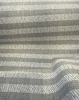 Sunbrella Ely Ticking Silver Stripe Solution Dyed Acrylic Fabric - Silver Gray Ticking Stripe, 54" Width (By The Yard)