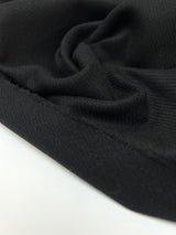 Black Bonded Wool Tweed
