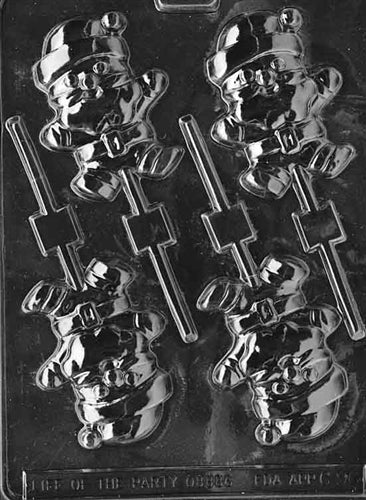 Jumping Santa Lolly Chocolate Mold