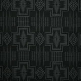 Harding Char Black Solution Dyed Acrylic Fabric - Southwest Pattern, 54" Width (1 Yard)