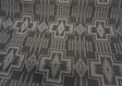 Harding Char Black Solution Dyed Acrylic Fabric - Southwest Pattern, 54" Width (1 Yard)