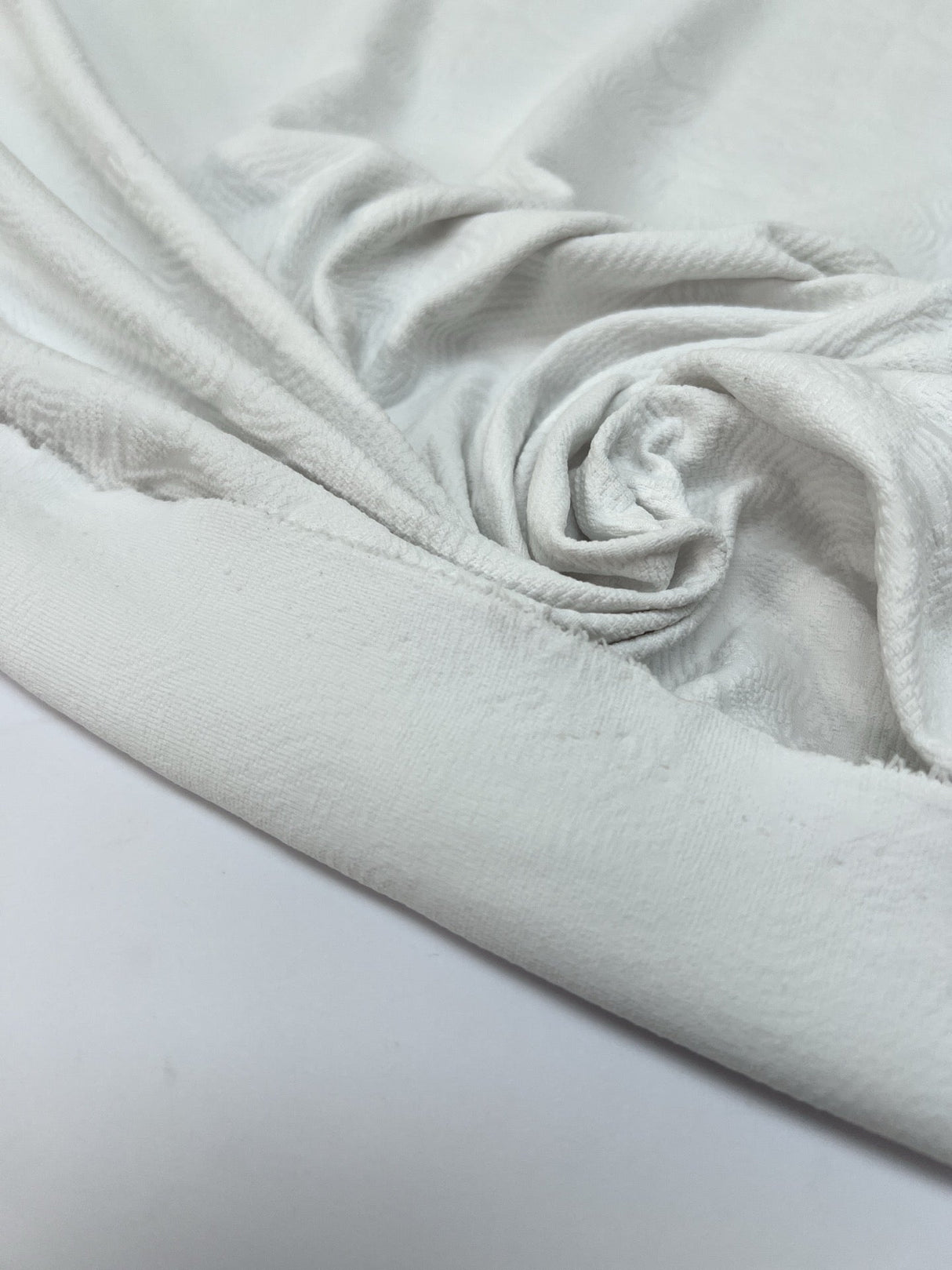 Polyamide Elastane Knitted Fabric White
