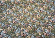 Seattle Harvest Leaves Chenille Upholstery Fabric - Allover Leaves, Green Gold Taupe Rust, 18.25" Vertical Repeat x 14.25" Horizontal Repeat (1 Yard)
