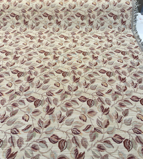 Gabrielle Ivory Leaves Branches Tapestry Upholstery Fabric - Ivory Leaves And Branches, Woven Tapestry, 54" Width (1 Yard)