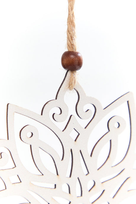 5" Wooden Cutout Snowflake Ornament