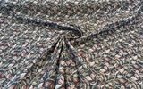 Gabrielle Teak Noir Leaves Branches Tapestry Regal Upholstery Fabric - Teak Noir Leaves And Branches, 7" Vertical Repeat, 9.75" Horizontal Repeat (1 Yard)