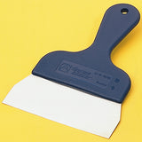 Dough Stainless Steel Spatula with Blue Plastic Handle