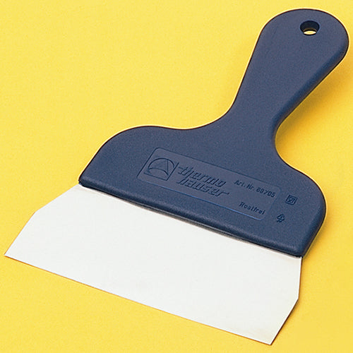 Dough Stainless Steel Spatula with Blue Plastic Handle