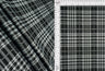 1 Yard Double Knit Plaid Jacquard Fabric 250 GSM, 59/60? Wide Polyester Spandex Blend