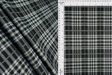 Plaid Jacquard Double Knit Stretch Fabric