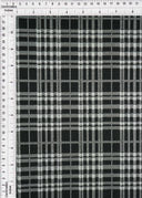 1 Yard 59/60" Double Knit Plaid Jacquard Fabric 96% Polyester 4% Spandex 250 GSM