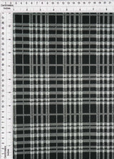 Plaid Jacquard Double Knit Stretch Fabric