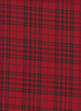 1 Yard Double Knit Plaid Jacquard Fabric 250 GSM, 59/60? Wide Polyester Spandex Blend