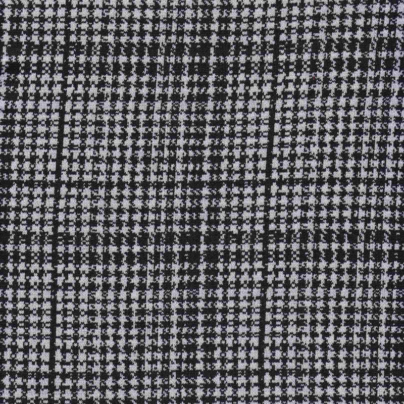 Soft Plaid Knit Jacquard Fabric Double Knit Stretch Material 57/59 Inches Wide
