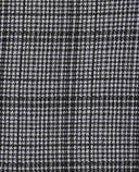 Plaid Jacquard Stretch Knit Fabric Black/White