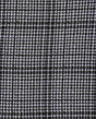Plaid Jacquard Stretch Knit Fabric Black/White