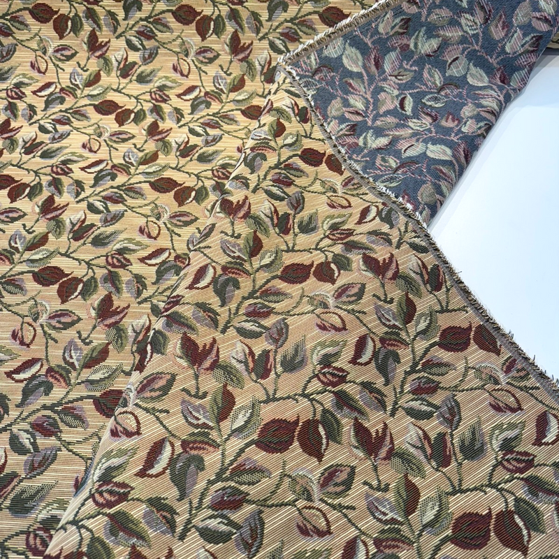 Gabrielle Olive Leaves Branches Tapestry Polyester Cotton Fabric - Olive Leaves Branches, Woven Tapestry, 7" Vertical Repeat, 9.75" Horizontal Repeat (By The Yard)