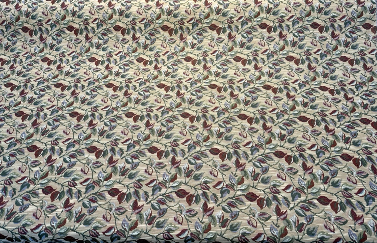 Gabrielle Olive Leaves Branches Tapestry Polyester Cotton Fabric - Olive Leaves Branches, Woven Tapestry, 7" Vertical Repeat, 9.75" Horizontal Repeat (By The Yard)