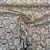 Gabrielle Olive Leaves Branches Tapestry Polyester Cotton Fabric - Olive Leaves Branches, Woven Tapestry, 7" Vertical Repeat, 9.75" Horizontal Repeat (By The Yard)