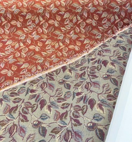 Gabrielle Salsa Red Leaves Branches Tapestry Regal Upholstery Fabric - Salsa Red Leaves And Branches, Woven Tapestry, 54" Width (1 Yard)