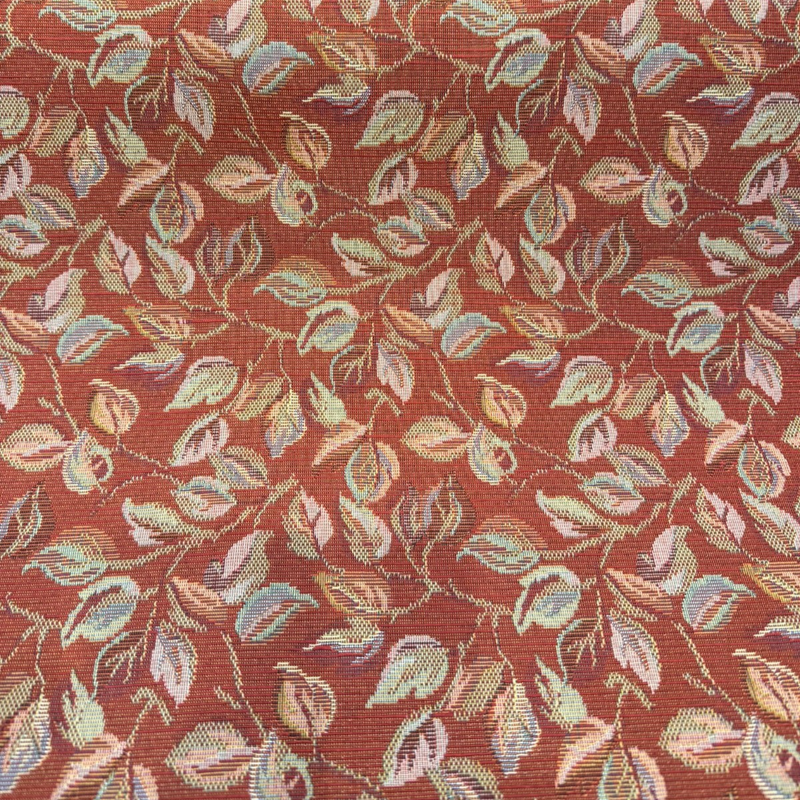 Gabrielle Salsa Red Leaves Branches Tapestry Regal Upholstery Fabric - Salsa Red Leaves And Branches, Woven Tapestry, 54" Width (1 Yard)