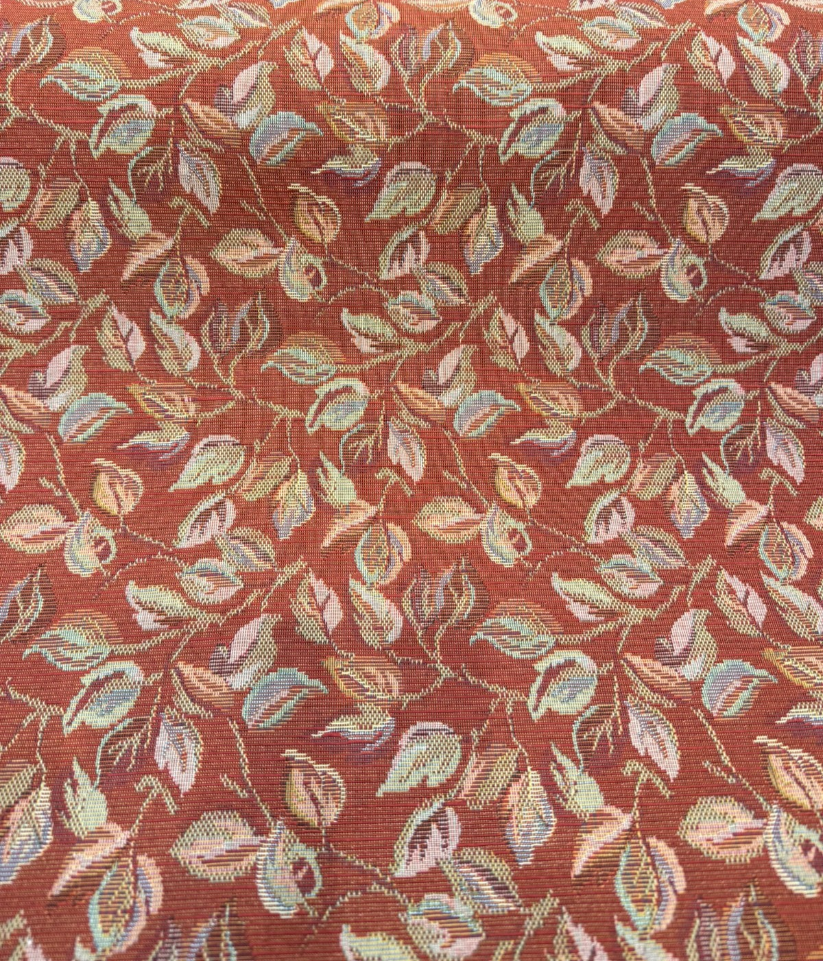 Gabrielle Salsa Red Leaves Branches Tapestry Regal Upholstery Fabric - Salsa Red Leaves And Branches, Woven Tapestry, 54" Width (1 Yard)