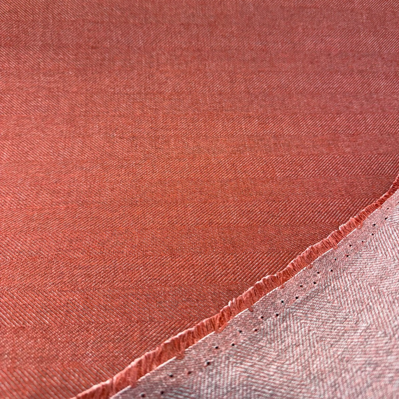 Sunbrella Switch Henna Acrylic Fabric - Maroon Red Herringbone, 54" Width (1 Yard)