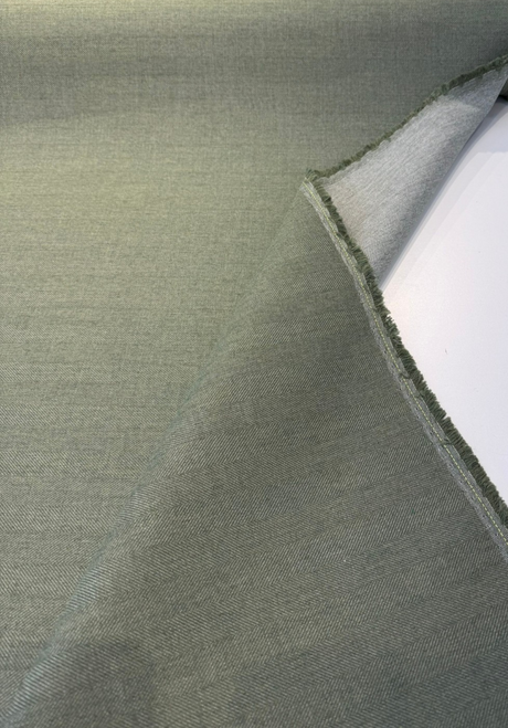 Sunbrella Switch Acrylic Fabric - Olive Green Herringbone, 54" Width (1 Yard)