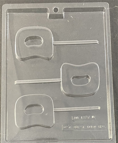 Letter D Pop Chocolate Mold - ECAO1337D