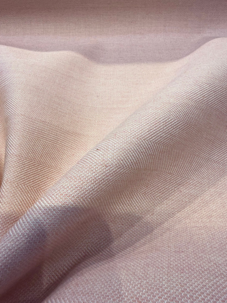Sunbrella Switch Solution-Dyed Acrylic Fabric - Blush Pink Herringbone, 54" Width (1 Yard)