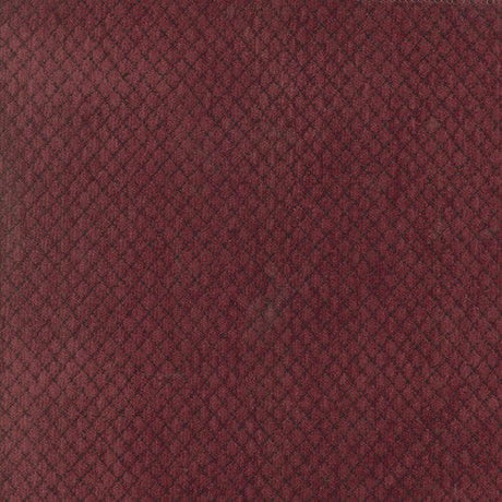 Regent Ruby Chenille Fabric - Dark Red Small Diamond Texture, 56" Width (1 Yard)