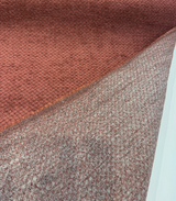 Regent Ruby Chenille Fabric - Dark Red Small Diamond Texture, 56" Width (1 Yard)