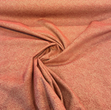 Phillip Bittersweet Chenille Fabric - Bittersweet Red Gold Herringbone, 56" Width (1 Yard)
