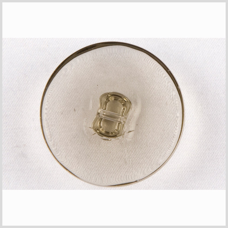 Clear Green Glass Button - 24L/15mm
