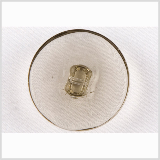 Clear Green Glass Button - 24L/15mm