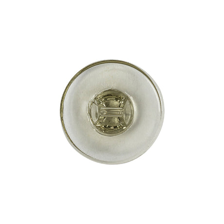 Clear Green Glass Button - 32L/20mm
