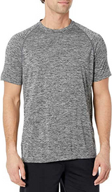 VLA730 Anti-Microbial Heather Look Polyester Spandex Fabric - Heather Look, 125 GSM