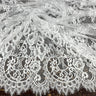 3 Yards Chantilly Embroidered Lace Fabric with Eyelash Scallop