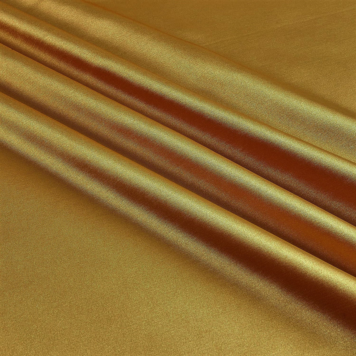 Dark Shiny Satin Stretch Polyester Spandex Fabric - Solid, Medium-Heavy Weight, 58-60" Width