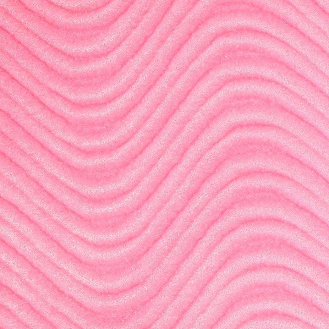 Pink Wave Swirl Flocking Velvet Upholstery Fabric, Default Title