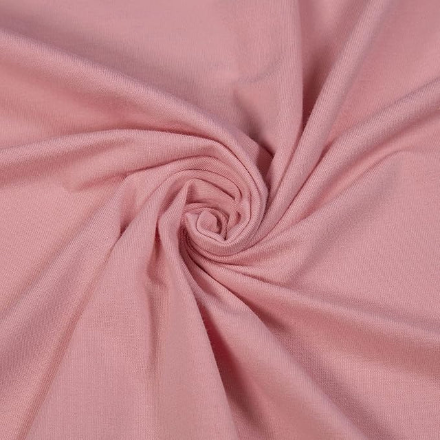 Cotton Spandex Jersey Knit Fabric Dusty Pink
