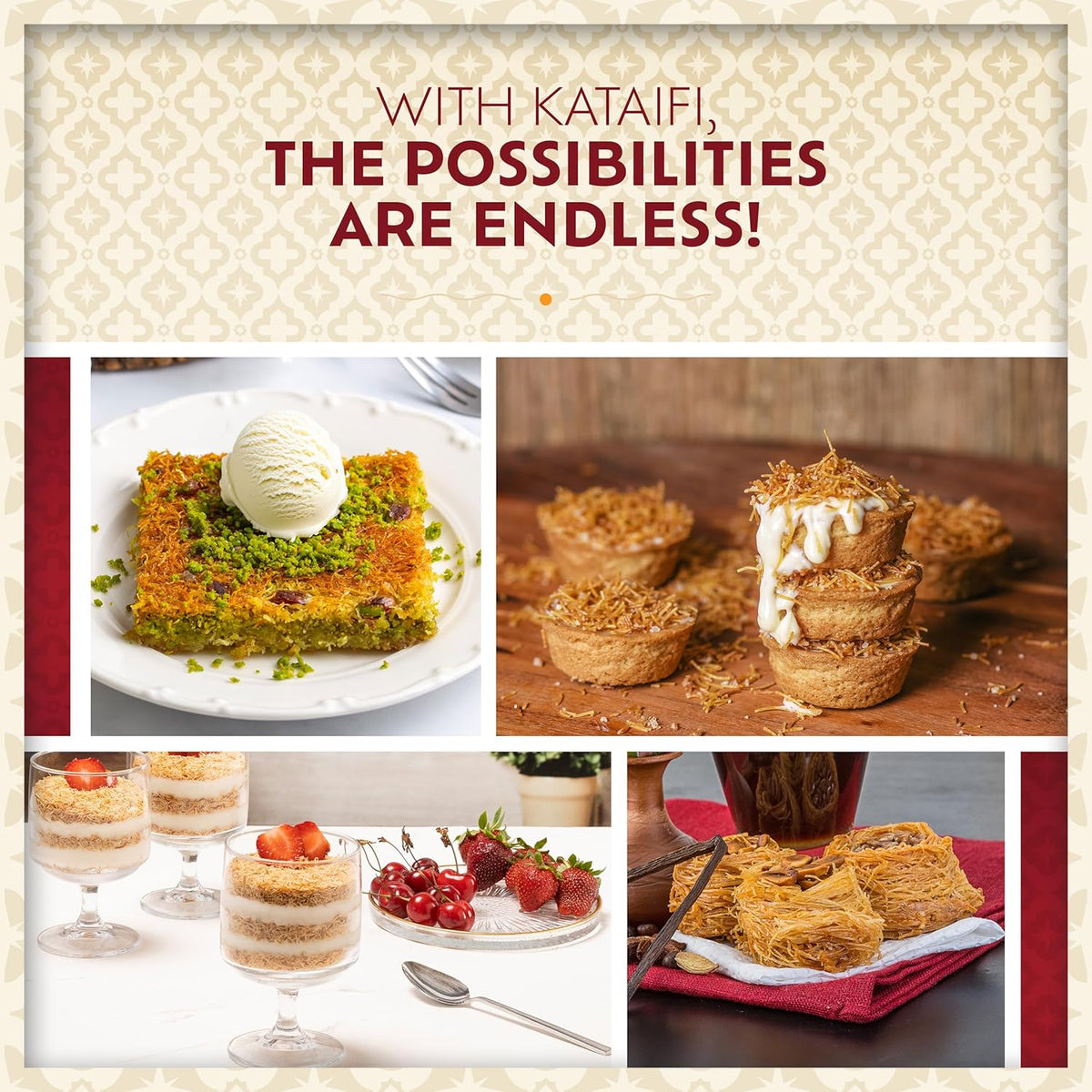 Eastanbul Dried & Chopped Kataifi Shredded Fillo Dough, Kurutulmus Kadayif Pastry Dough, Ingredient for The Viral Dubai Pistachio Chocolate Bar