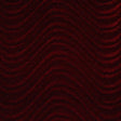 Burgundy Wave Swirl Flocking Velvet Upholstery Fabric,