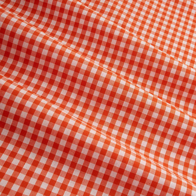 1/4″ Inch Red Checkered Gingham Poly Cotton Fabric,