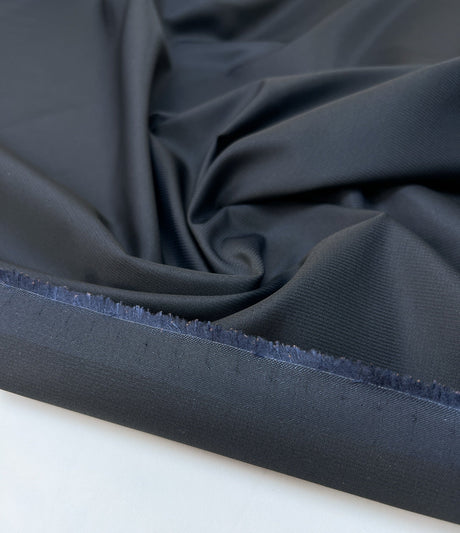 Wool Suit Fabric Blue Black