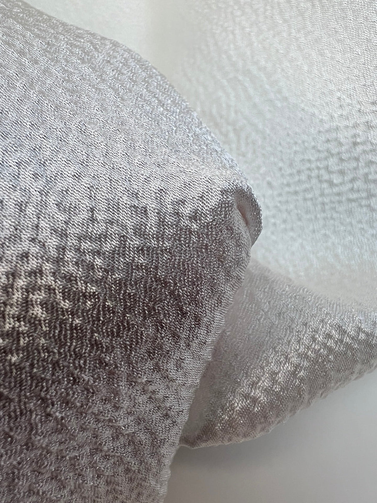 Acetate Silk Satin Weave Fabric White