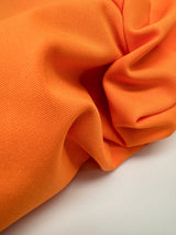 Orange Twill Suit Fabric Polyester Viscose Elastane